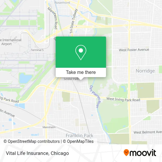 Vital Life Insurance map