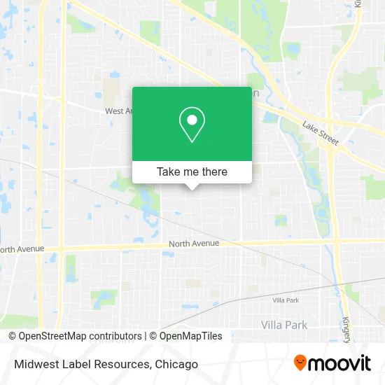 Midwest Label Resources map