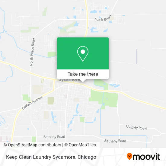 Keep Clean Laundry Sycamore map