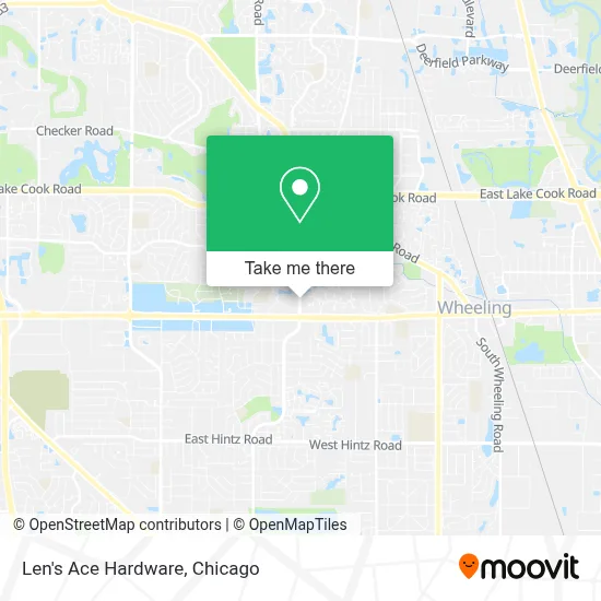 Len's Ace Hardware map