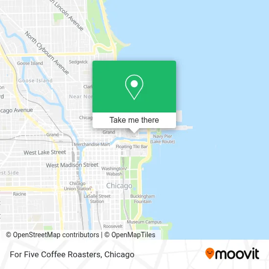 For Five Coffee Roasters map