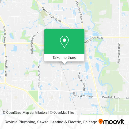 Ravinia Plumbing, Sewer, Heating & Electric map
