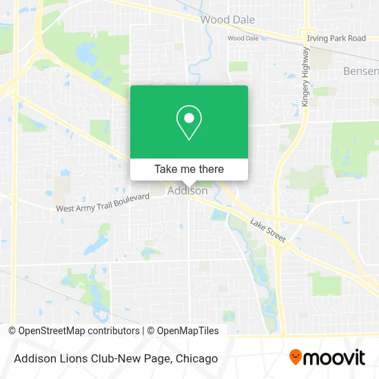 Addison Lions Club-New Page map