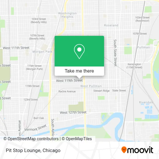 Pit Stop Lounge map