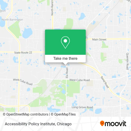 Accessibility Policy Institute map