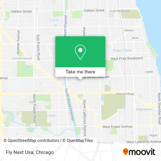 Fly Next Usa map