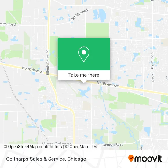 Coltharps Sales & Service map