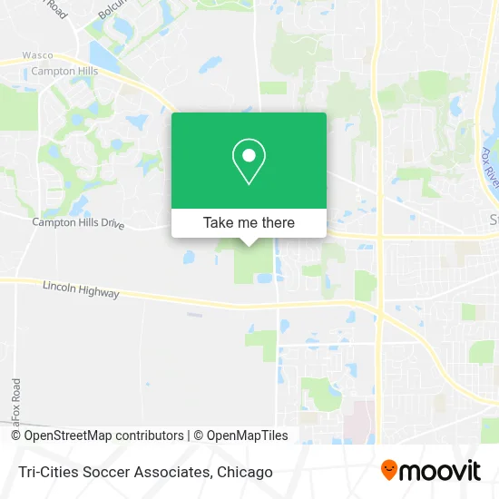 Tri-Cities Soccer Associates map