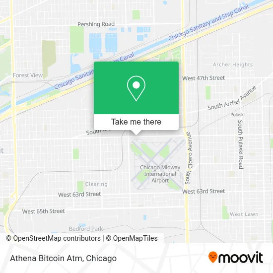 Athena Bitcoin Atm map