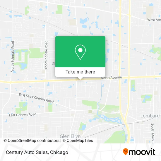 Century Auto Sales map
