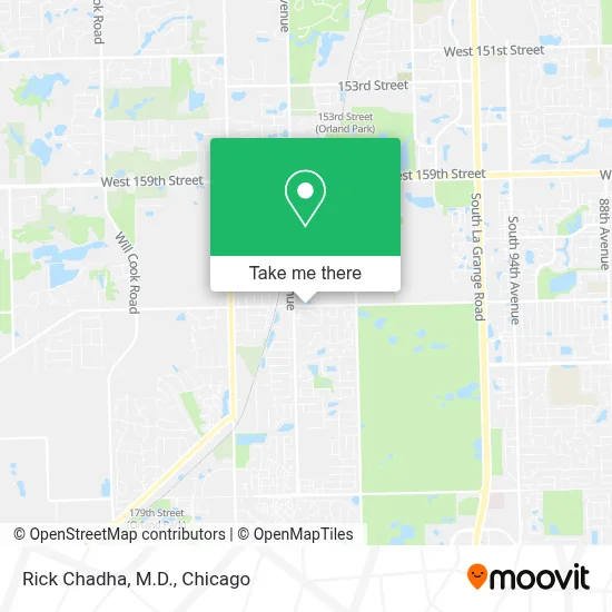 Rick Chadha, M.D. map