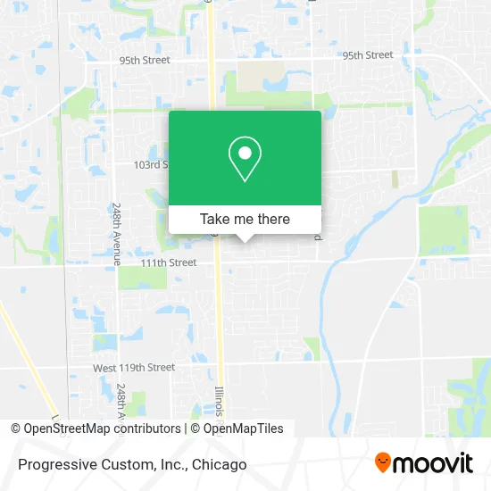 Progressive Custom, Inc. map