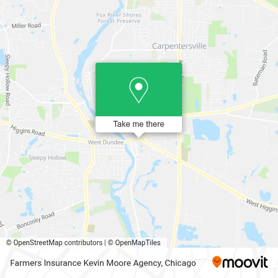 Farmers Insurance Kevin Moore Agency map
