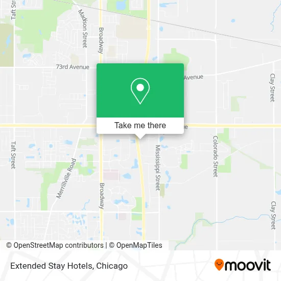 Extended Stay Hotels map