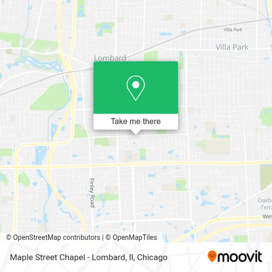 Maple Street Chapel - Lombard, Il map