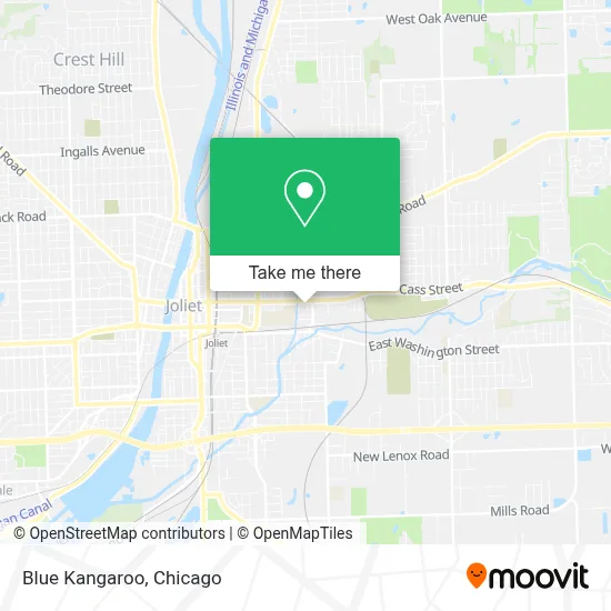Blue Kangaroo map