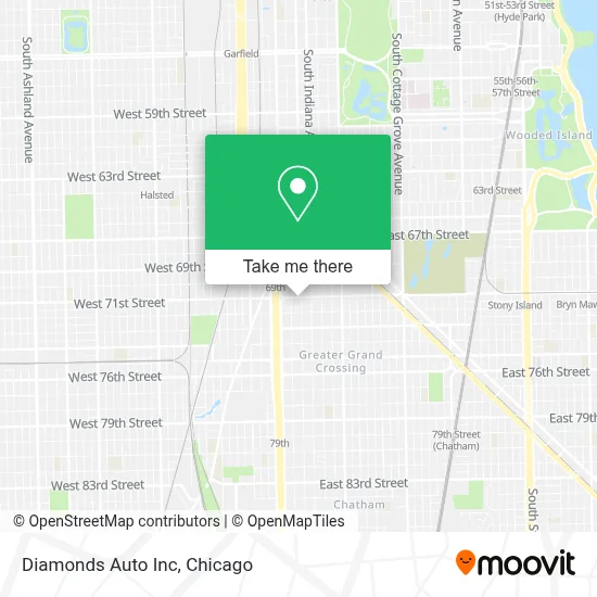 Diamonds Auto Inc map