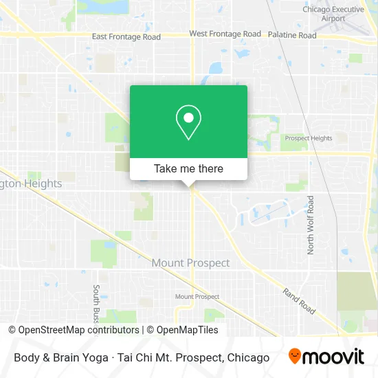Body & Brain Yoga · Tai Chi Mt. Prospect map