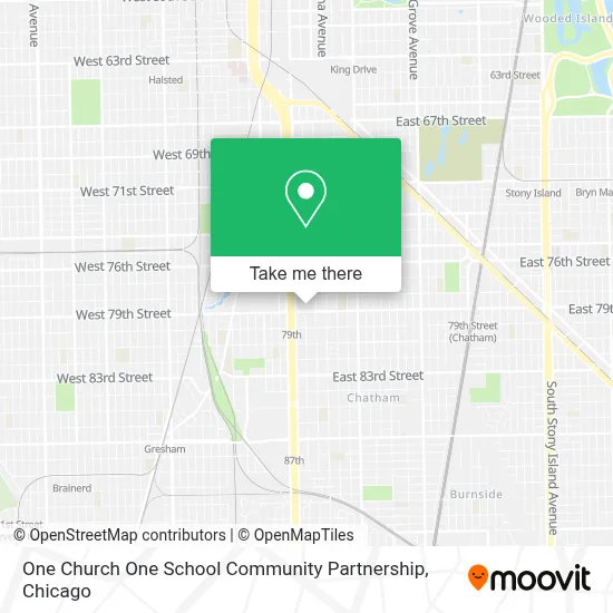 One Church One School Community Partnership map