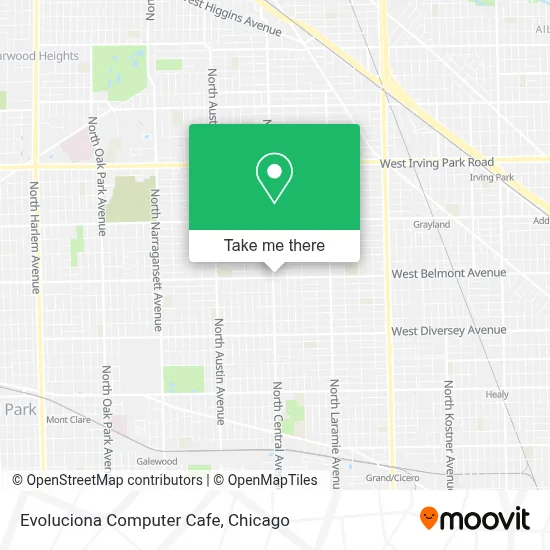 Evoluciona Computer Cafe map