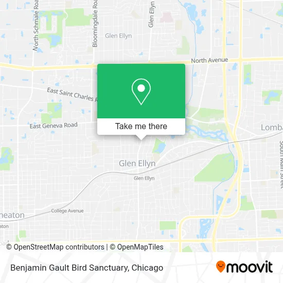 Benjamin Gault Bird Sanctuary map