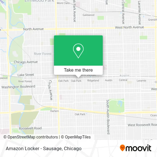 Amazon Locker - Sausage map