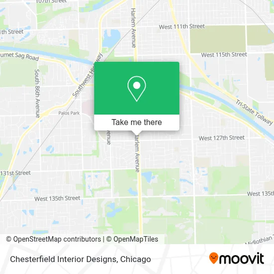 Chesterfield Interior Designs map