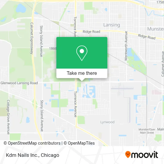Kdm Nails Inc. map
