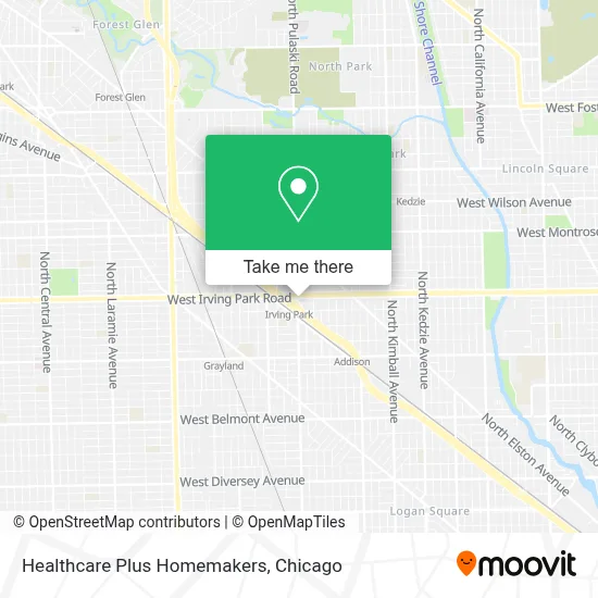 Healthcare Plus Homemakers map