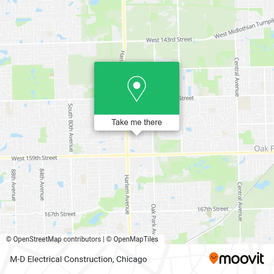 M-D Electrical Construction map