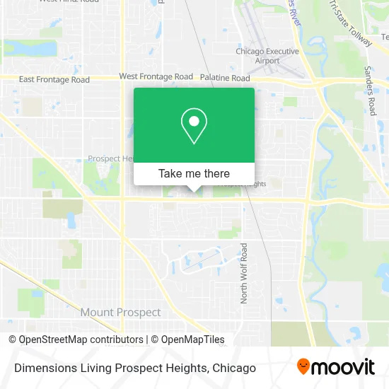 Dimensions Living Prospect Heights map