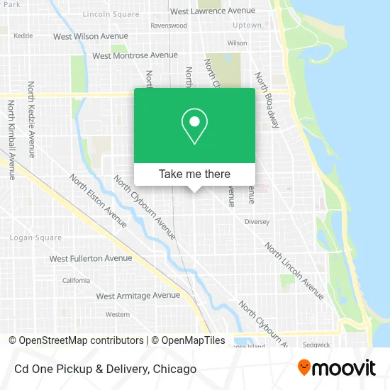 Cd One Pickup & Delivery map