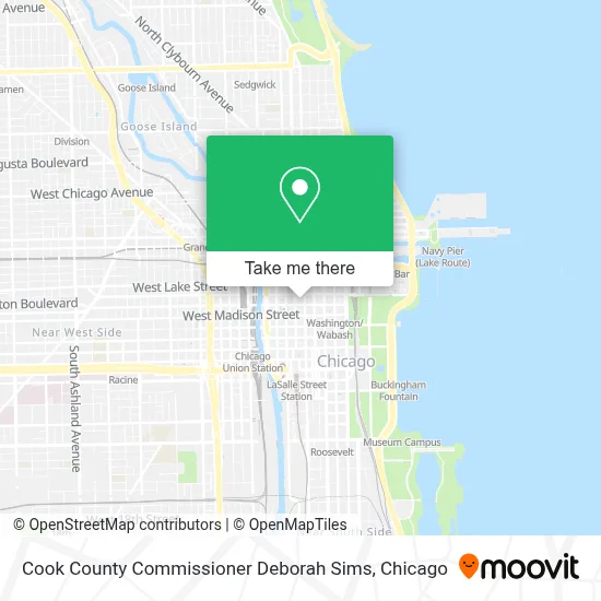 Cook County Commissioner Deborah Sims map