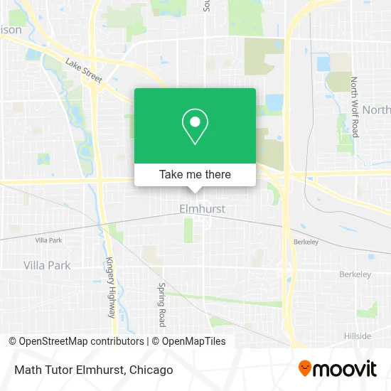 Math Tutor Elmhurst map