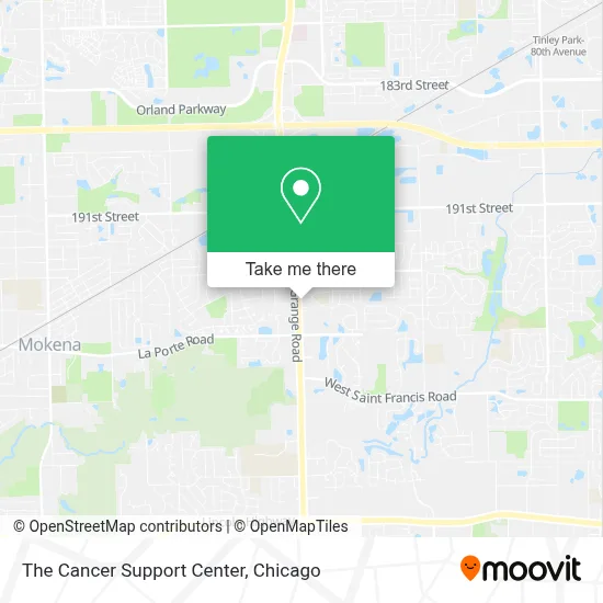 The Cancer Support Center map