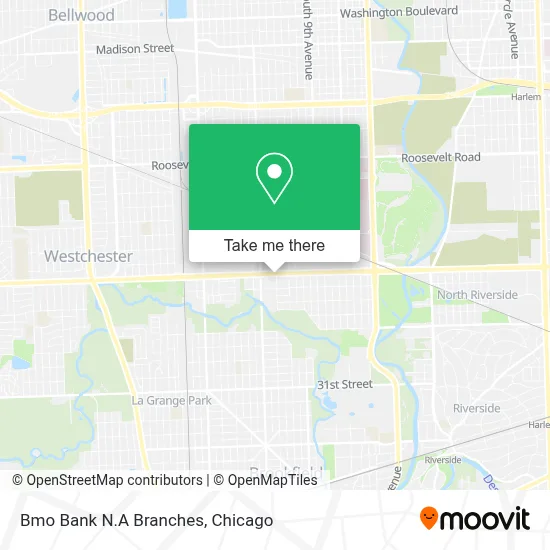 Bmo Bank N.A Branches map