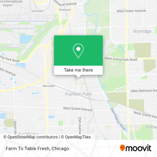 Farm To Table Fresh map