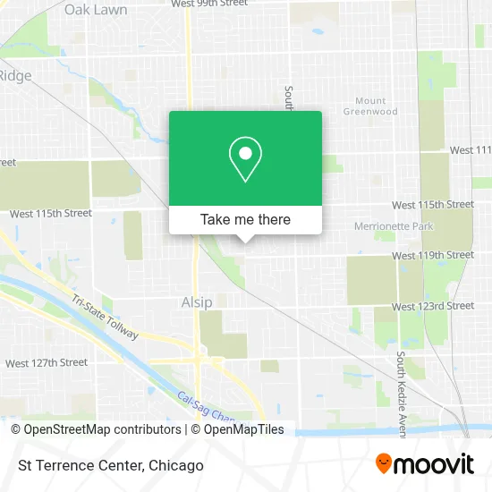 St Terrence Center map