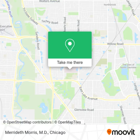 Merrideth Morris, M.D. map