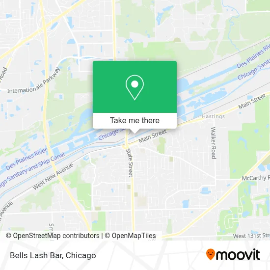 Bells Lash Bar map