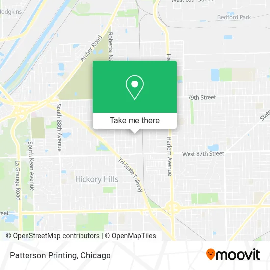 Patterson Printing map