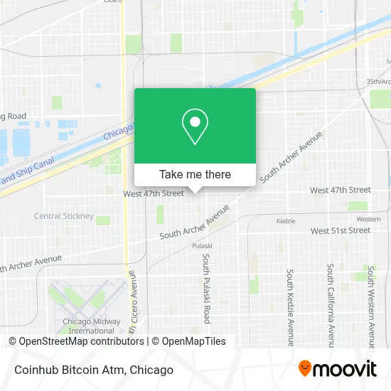 Coinhub Bitcoin Atm map