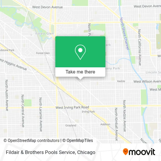 Fildair & Brothers Pools Service map