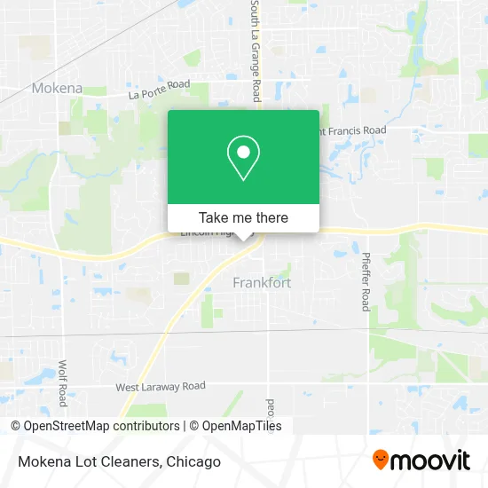 Mokena Lot Cleaners map