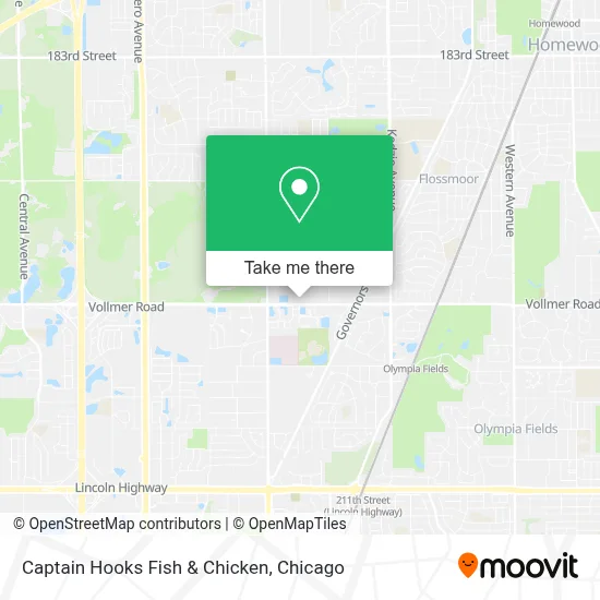 Captain Hooks Fish & Chicken map