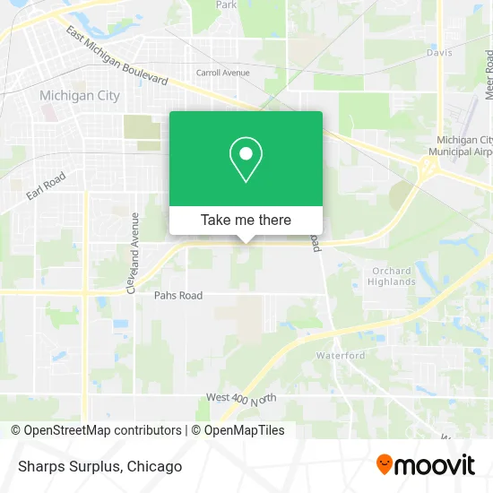 Sharps Surplus map