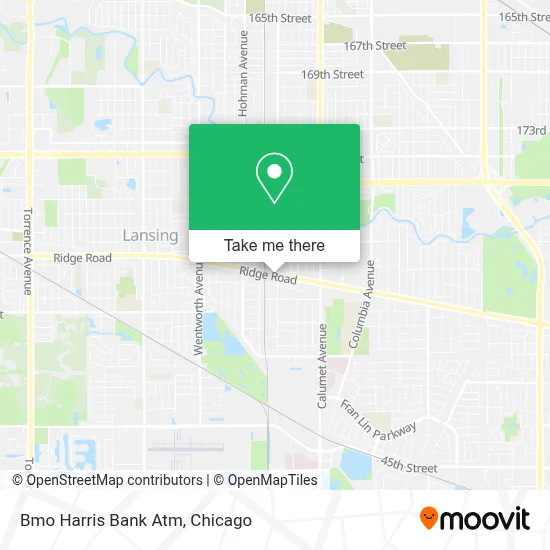 Bmo Harris Bank Atm map