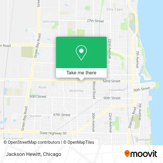 Jackson Hewitt map