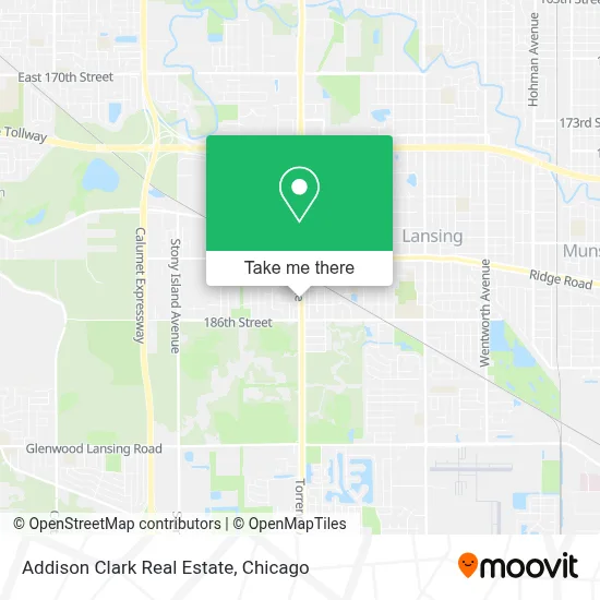Addison Clark Real Estate map