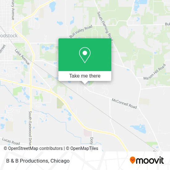B & B Productions map